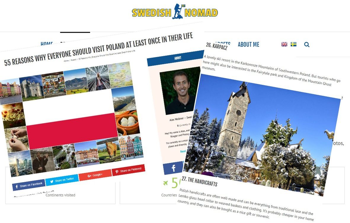 Szwedzki podróżnik: "Polska to cudowny kraj. Jest przynajmniej 55 powodów, by go odwiedzić"