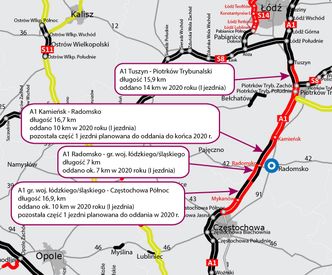 Autostrada A1. Otwarto nowy odcinek