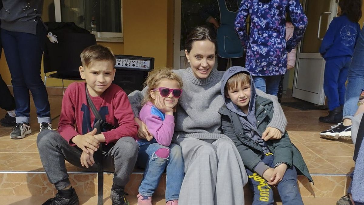 Angelina Jolie odwiedziła w sobotę Lwów 