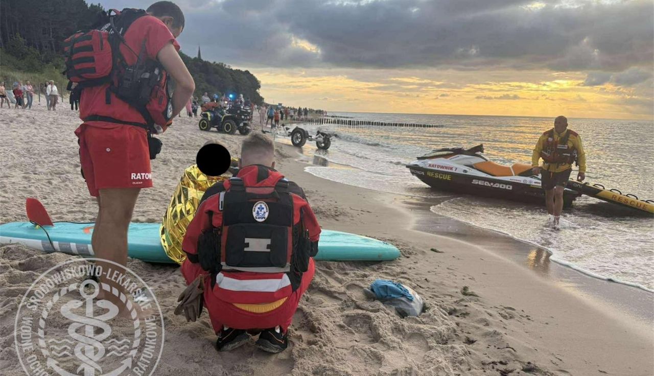 Dramatyczne zgłoszenie. Były ponad 500 metrów od brzegu Bałtyku