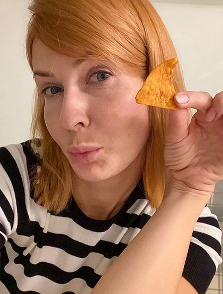 Edyta Pazura ma rude włosy jak nachosy