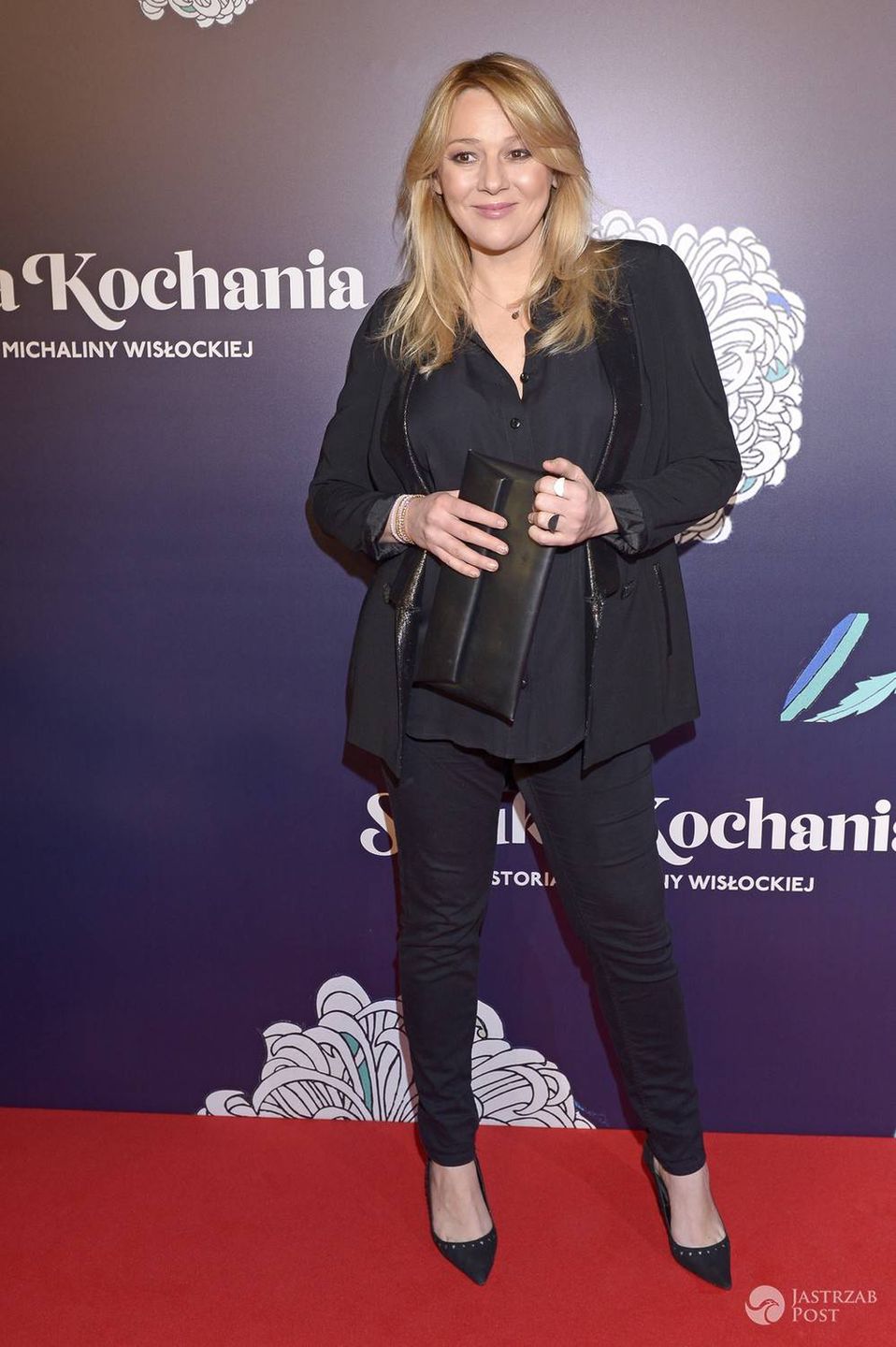 Katarzyna Kwiatkowska w ciąży na premierze filmu Sztuka kochania. Zdjęcia 2017