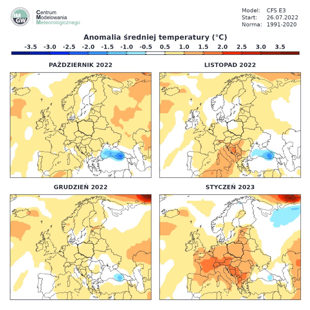 Prognoza pogody na zimę 2023. Zima będzie ciepła.