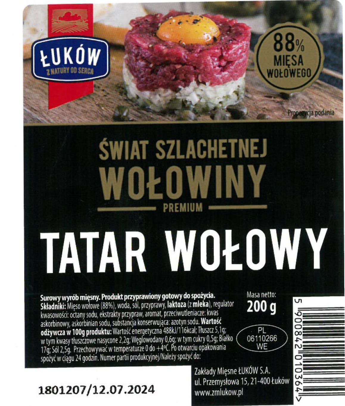 Wykrycie bakterii Salmonella i Escherichia coli STEC w tatarze wołowym