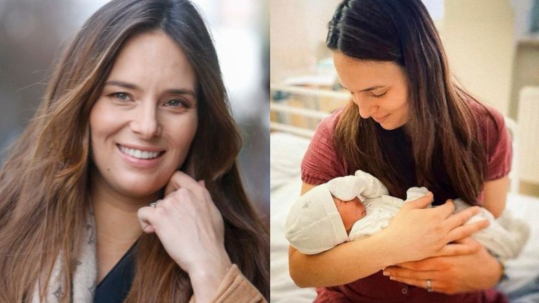 Anna Czartoryska pokazuje zdjęcie ze spaceru z kilkudniowym synem 