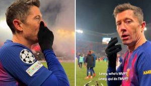 6 mln wyświetleń. Lewandowski ze statuetką MVP. Nagle zasłonił usta
