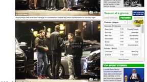 Messi, Pique i Fabregas przyłapani w kasynie na godziny przed wylotem do Manchesteru