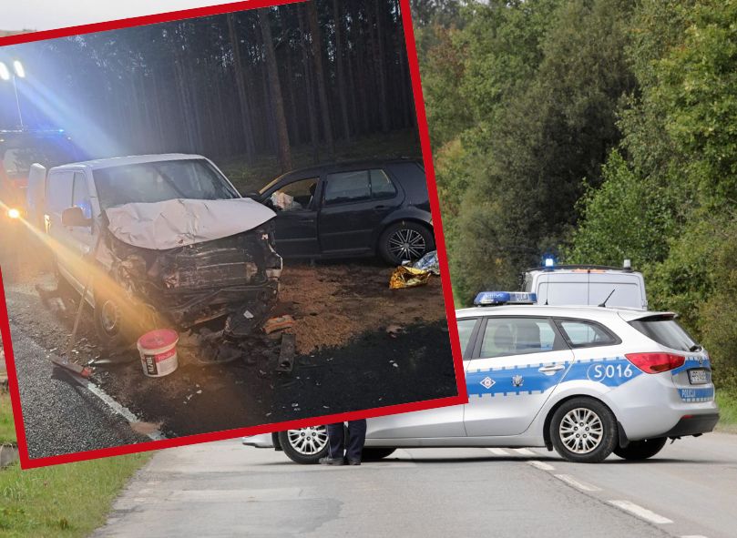 Koszmarny wypadek pod Krosnem Odrzańskim. Jedna osoba nie żyje, są ranni