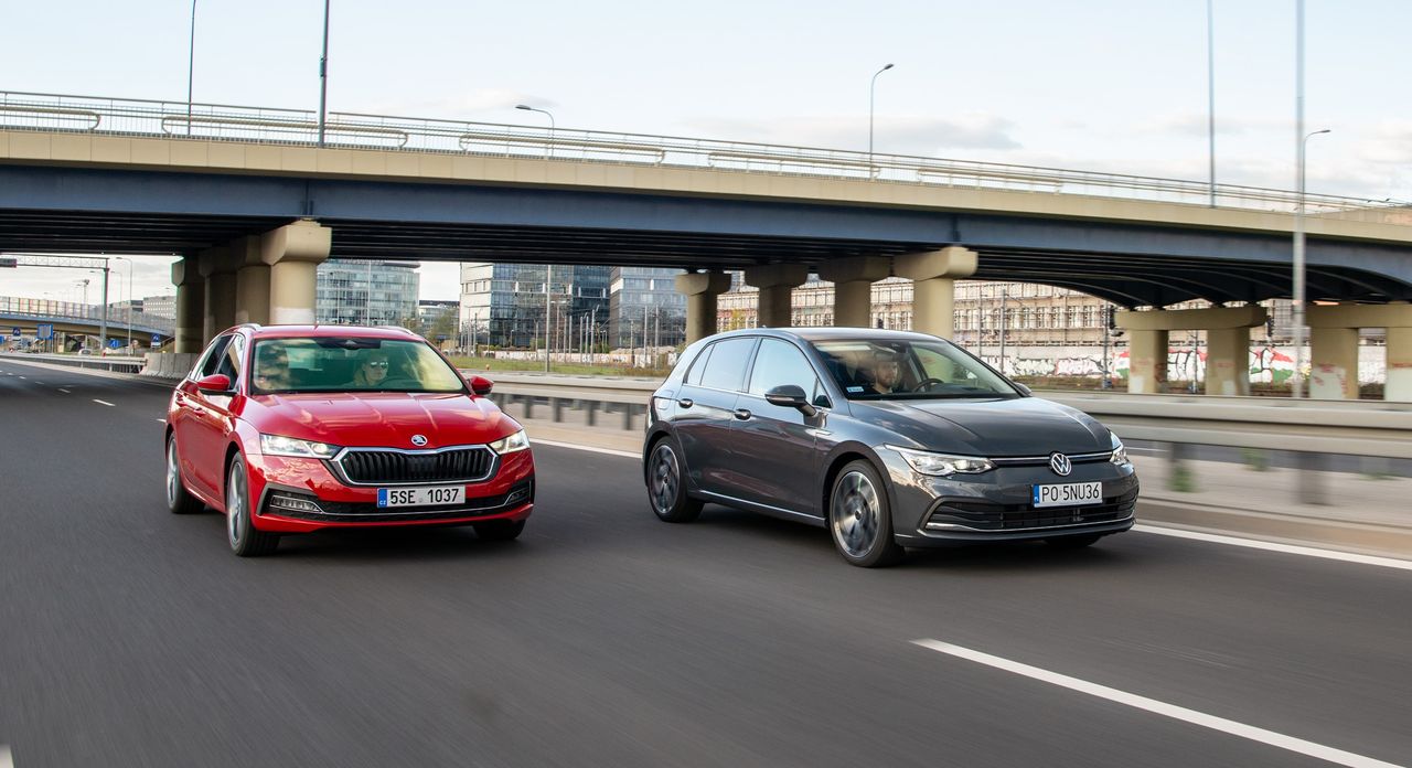 Volkswagen Golf VIII vs. Škoda Octavia IV