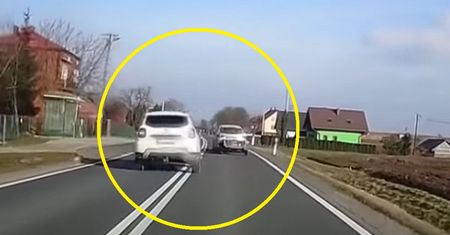 Naćpana kobieta i szybkie auto. Nagranie z Małopolski