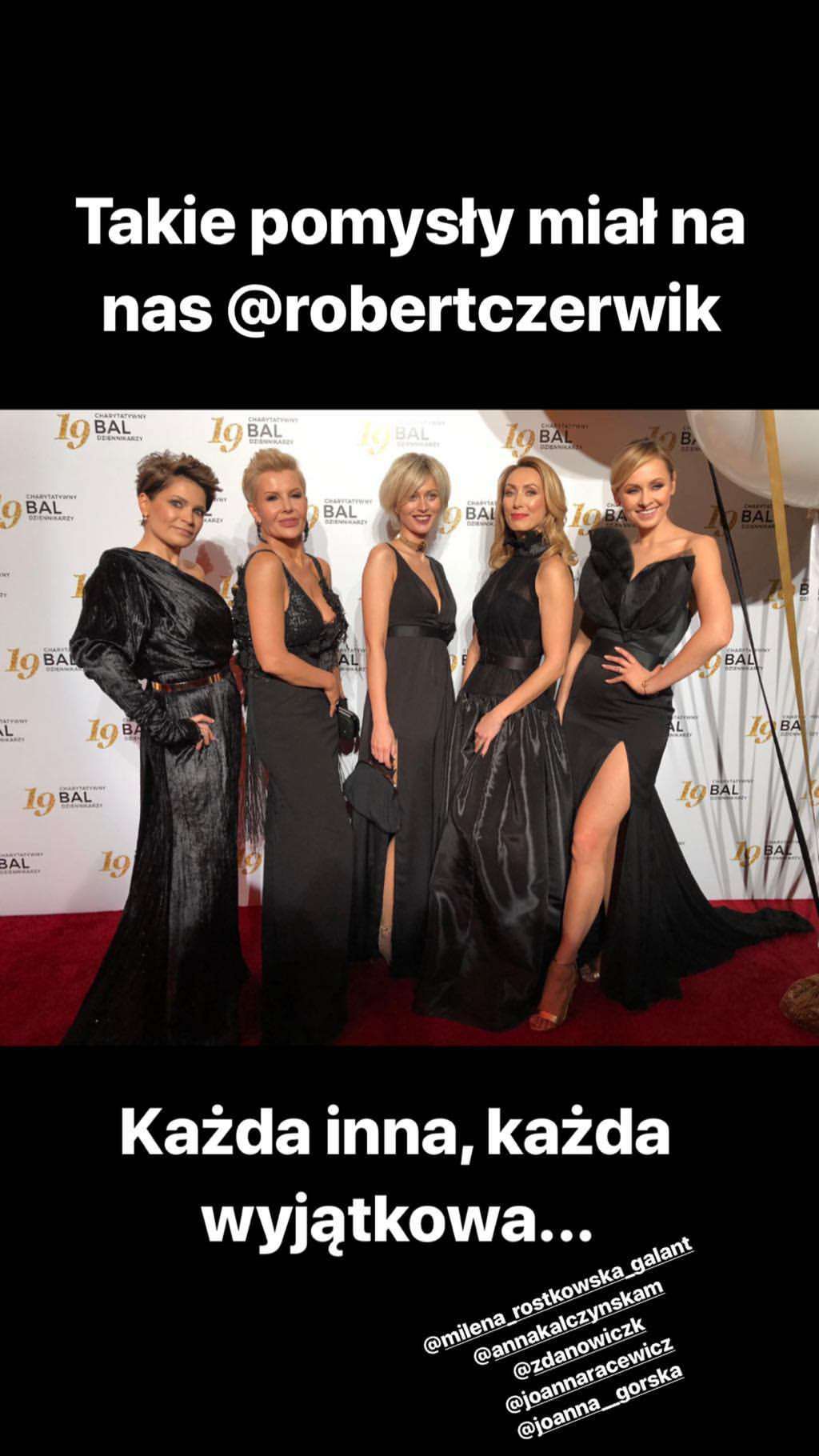 Katarzyna Zdanowicz, Anna Kalczyńska, Joanna Racewicz, Joanna Górska, Milena Rostkowska-Galant - Bal Dziennikarzy 2019