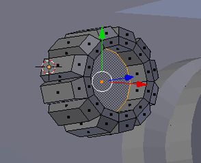 Wybranie nieco materiału ze środka - Extrude