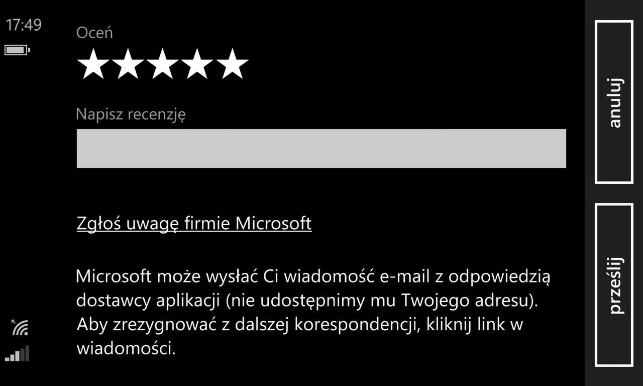 W sklepie Windows Phone będziesz mógł teraz pokłócić się z twórcami aplikacji