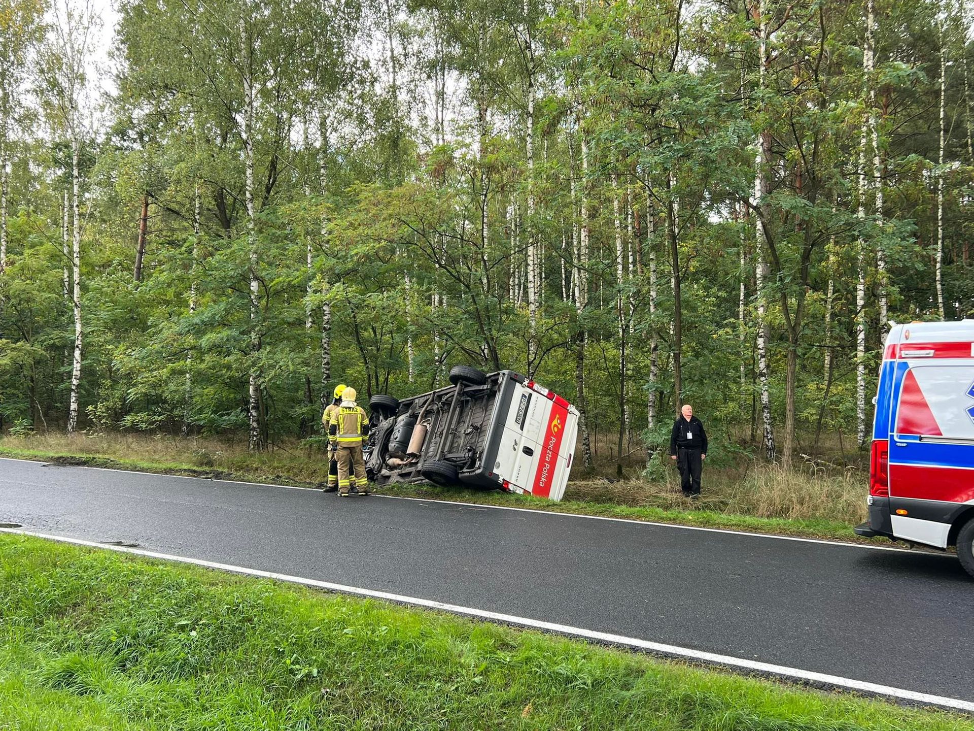 Wypadek furgonetki