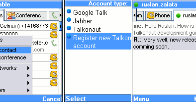 Komunikator internetowy dla Symbiana i Windows Mobile