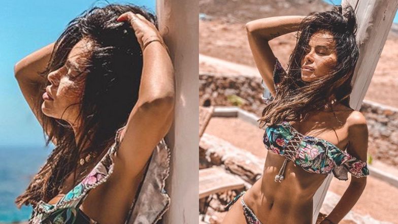 Senna Natalia Siwiec pręży się w kwiecistym bikini na wyspie Mykonos (ZDJĘCIA)