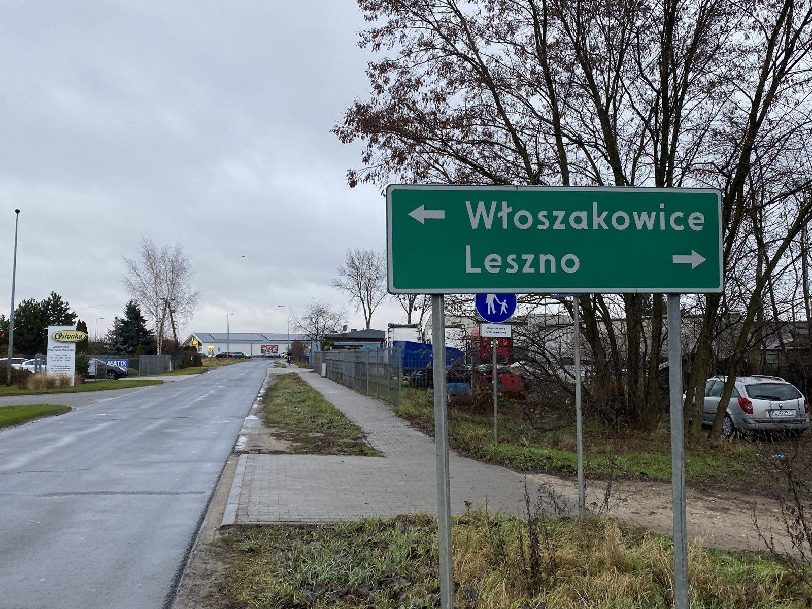 Ulice Kosmonautów i Leszczyńska w powiecie leszczyńskim