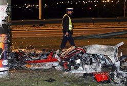 Spłonęło ferrari - znany dziennikarz walczy o życie