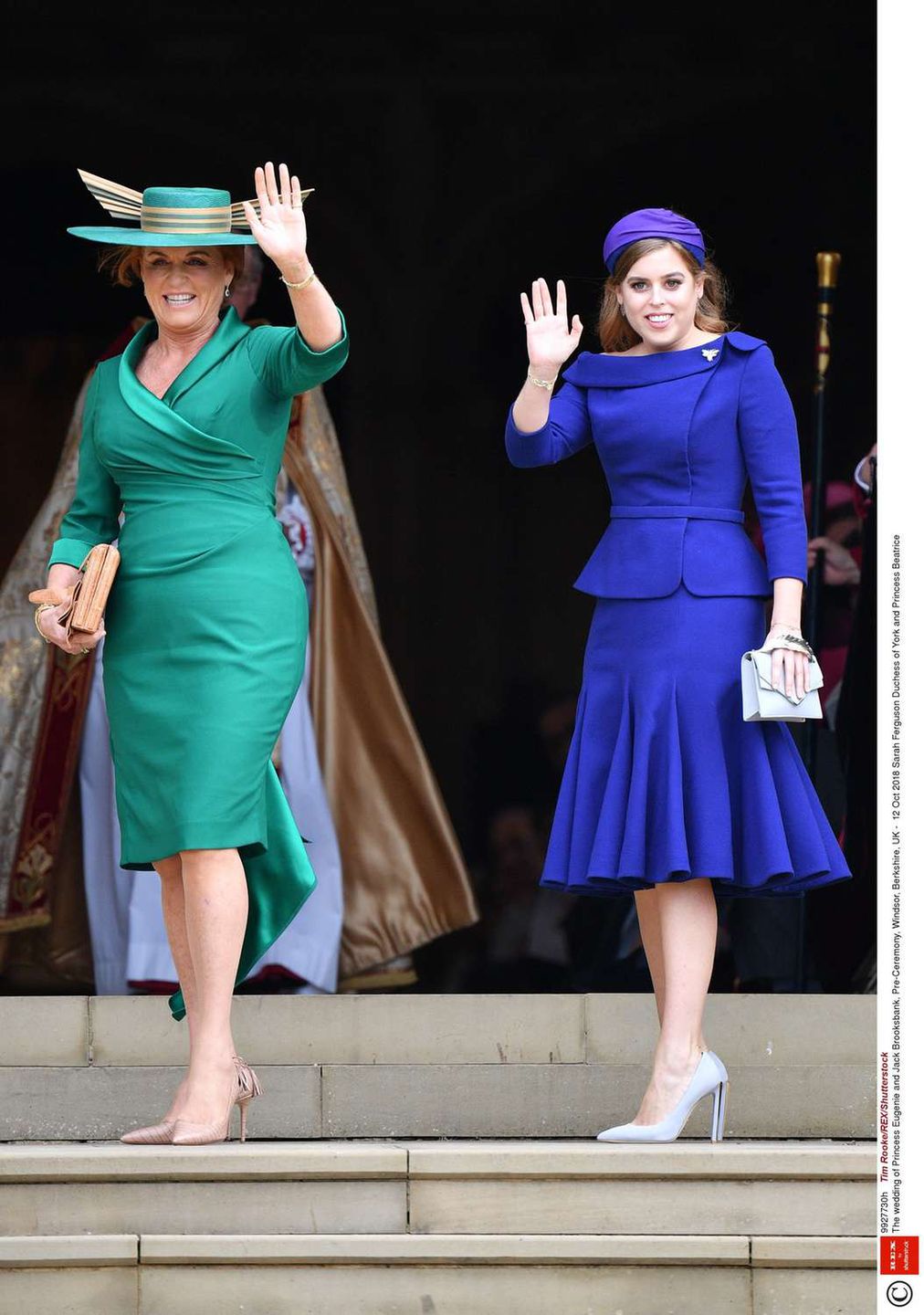 Księżniczka Beatrice na ślubie księżniczki Eugenii