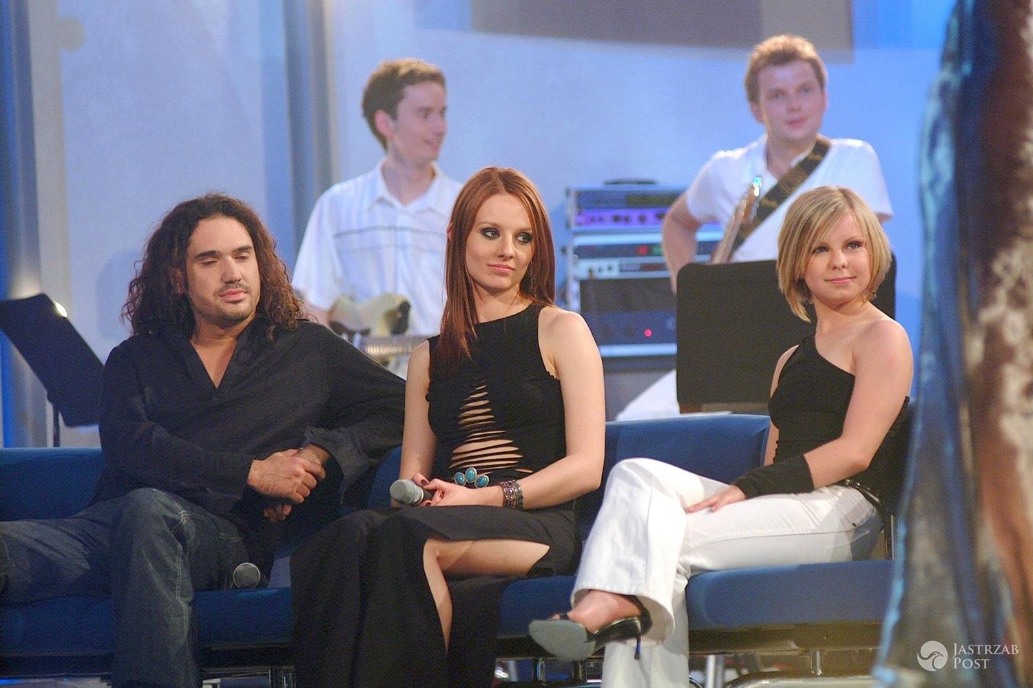 Szymon Wydra, Ewelina Flinta i Alicja Janosz w programie Idol, 2002 rok