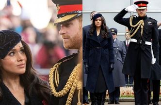Poważni Książę Harry i Meghan Markle na obchodach brytyjskiego Dnia Pamięci