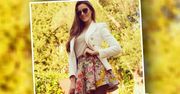 Celia Jaunat odsłoniła zgrabne nogi w spódniczce od polskiej projektantki. Ona już czuje wiosnę [INSTAGRAM]