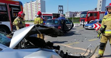 Groźny wypadek na skrzyżowaniu Radwana z Polną
