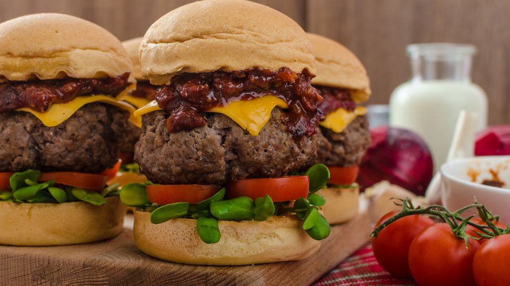 Powiększony hamburger