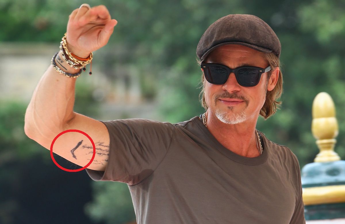 Brad Pitt ma nowy tatuaż. Media spekulują, że nawiązuje do rozstania z Angeliną Jolie
