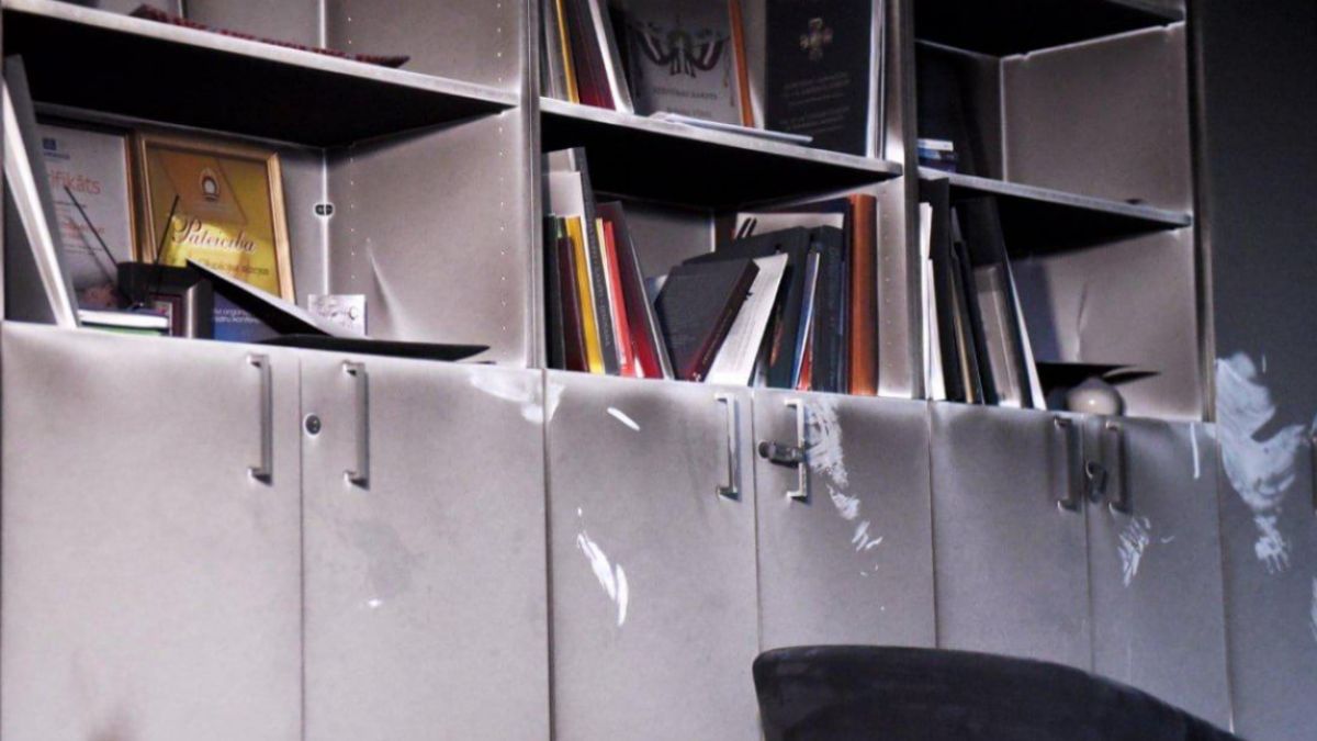 Pożar w Muzeum Okupacji Łotwy w Rydze