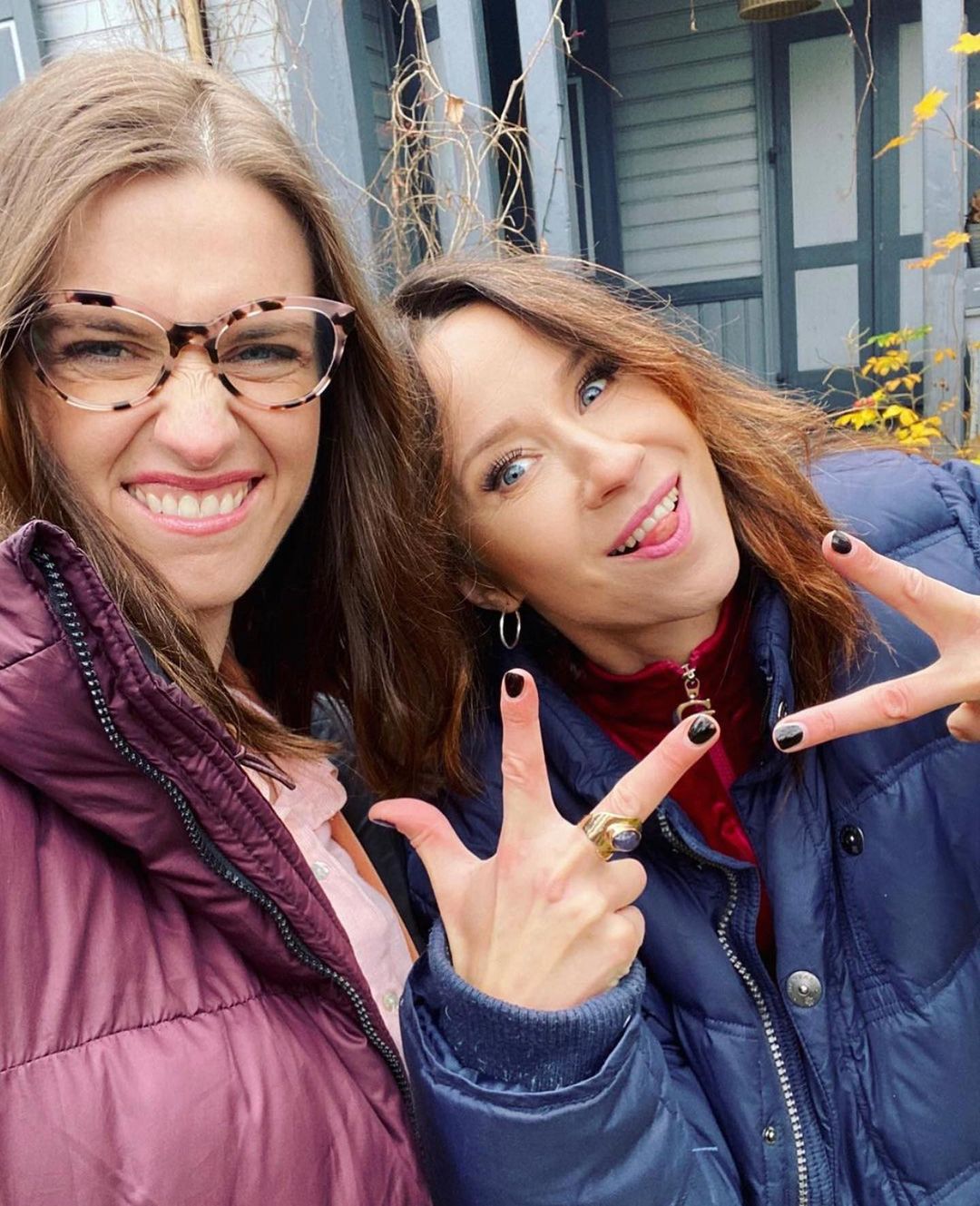 Julia Kamińska i Katarzyna Ankudowicz na planie BrzydUli 2