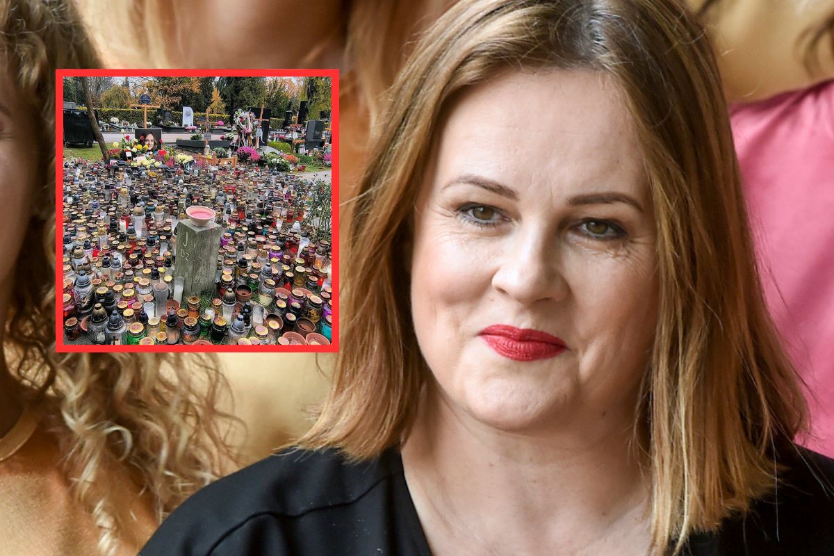 La tombe de Joanna Kołaczkowska recouverte de bougies. Kamys a soumis une demande