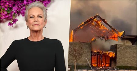 Jamie Lee Curtis opłakuje spalony kościół. To tu wytrzeźwiała