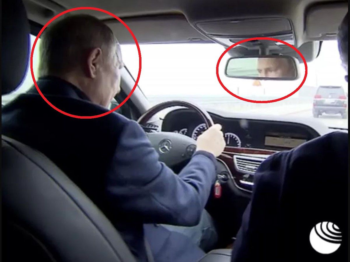Władimir Putin osobiście usiadł za kierownicą?