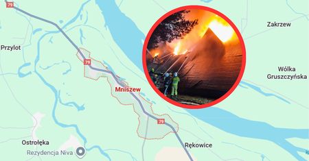 Pożar hotelu na Mazowszu. Ewakuowano gości