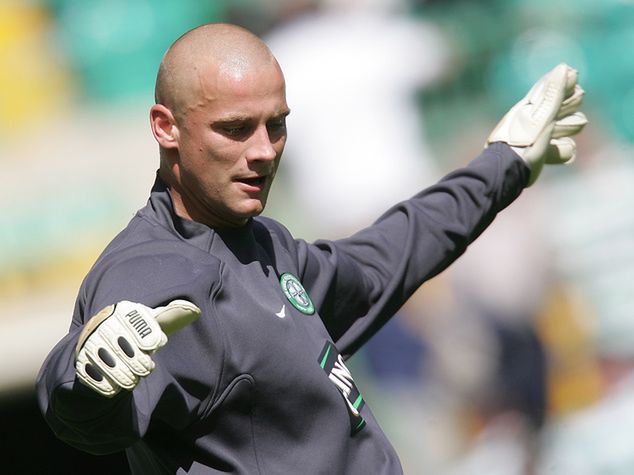 Boruc w barwach Celticu Glasgow. Grał tam w latach 2005-10