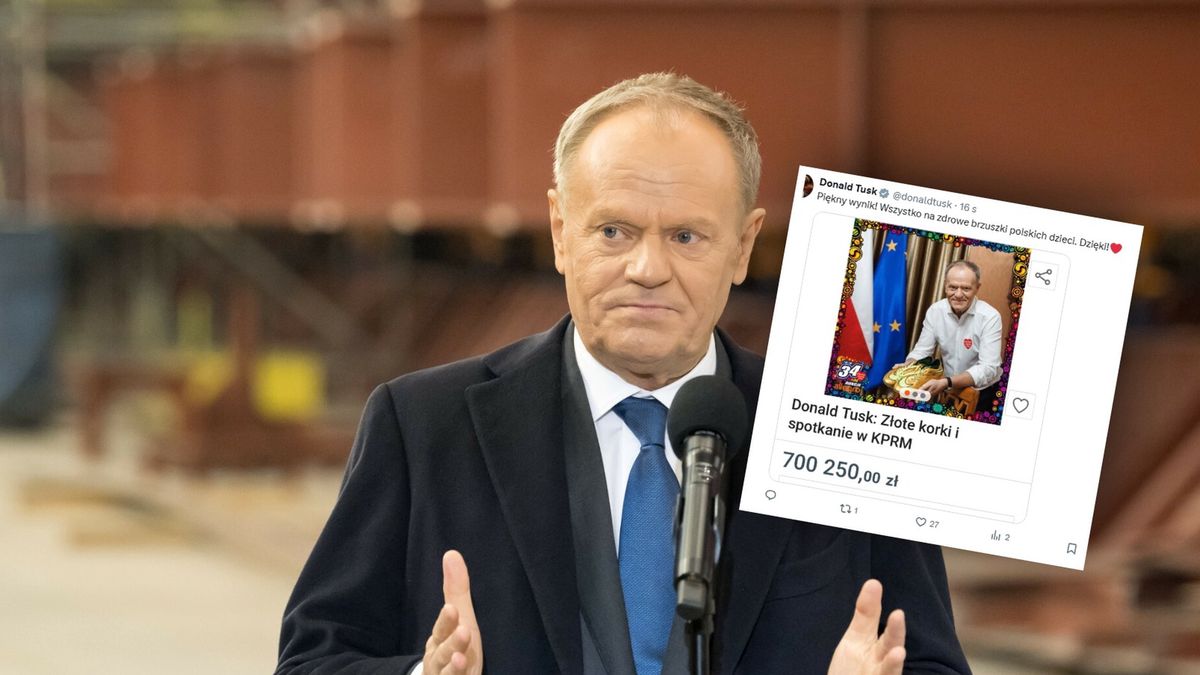 700 tys. zł za złote korki. Tusk pobił rekord WOŚP