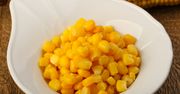Gotowana mrożona słodka kukurydza (same nasiona) bez dodatku soli, odsączona