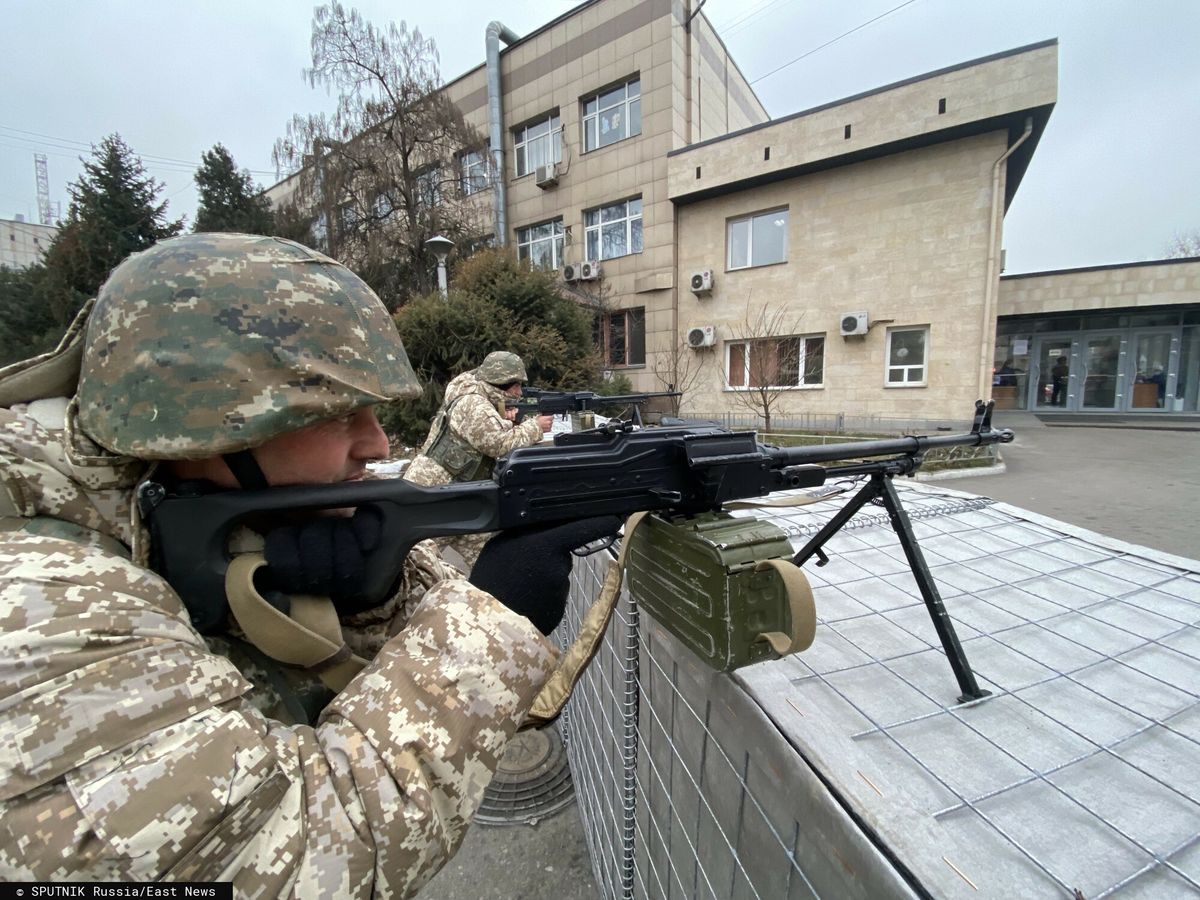 Ormiański żołnierz sił pokojowych w Kazachstanie (Fot. Russian Defence Ministry)