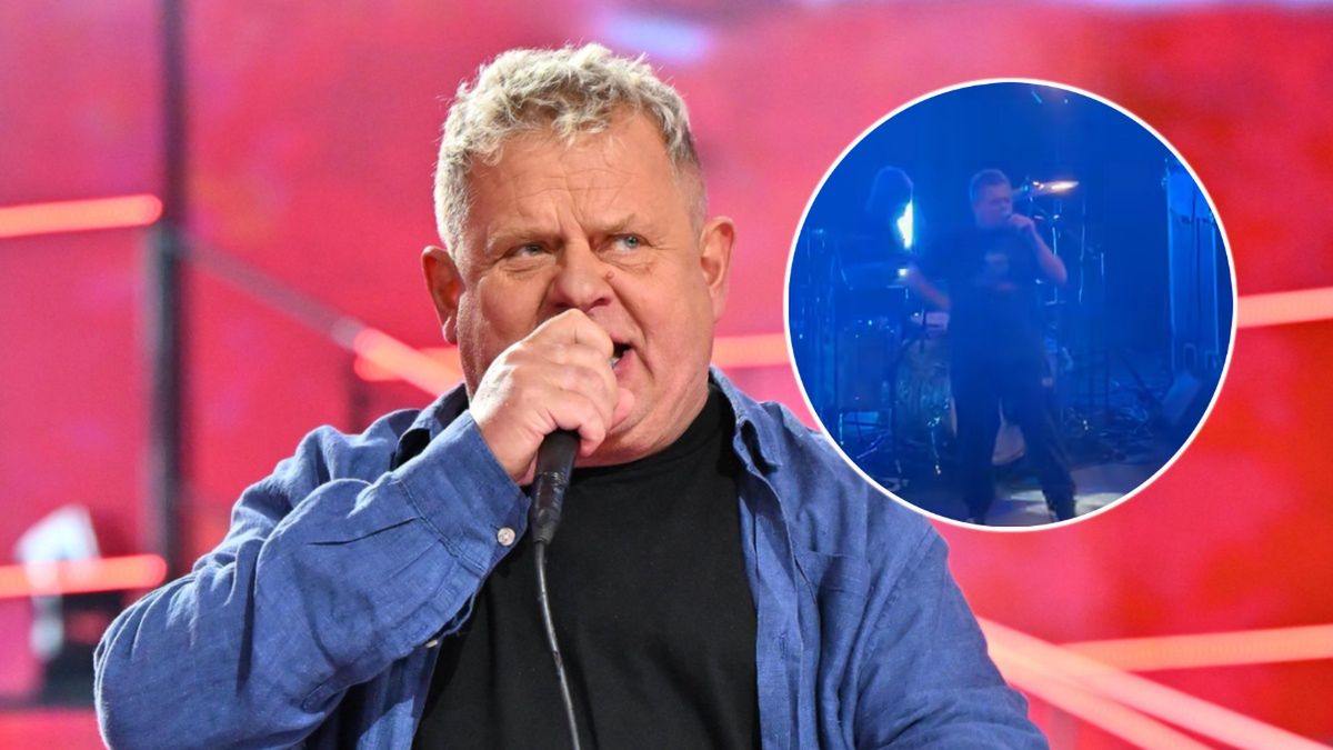 Kazik Staszewski w trakcie koncertu