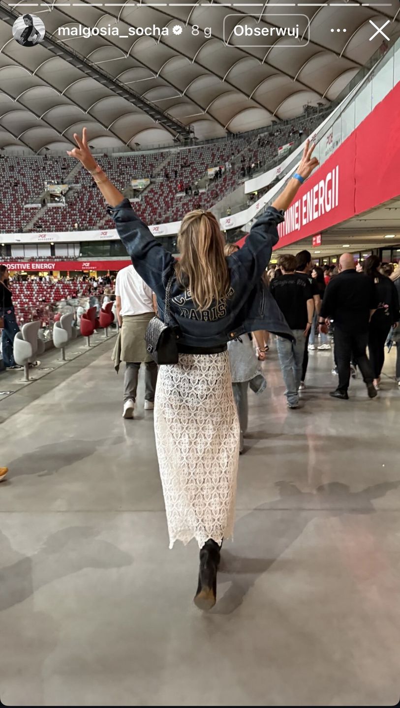 Małgorzata Socha postawiła na ażury 