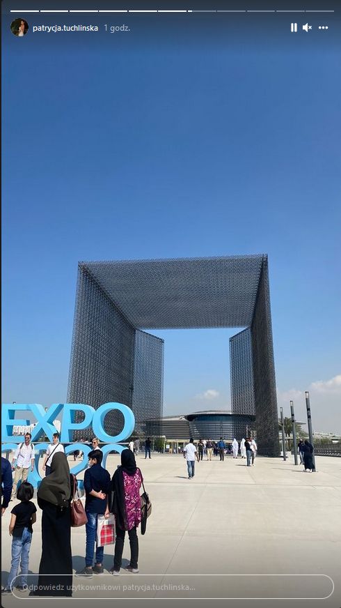 Patrycja Tuchlińska relacjonuje wizytę na EXPO 2020 w Dubaju