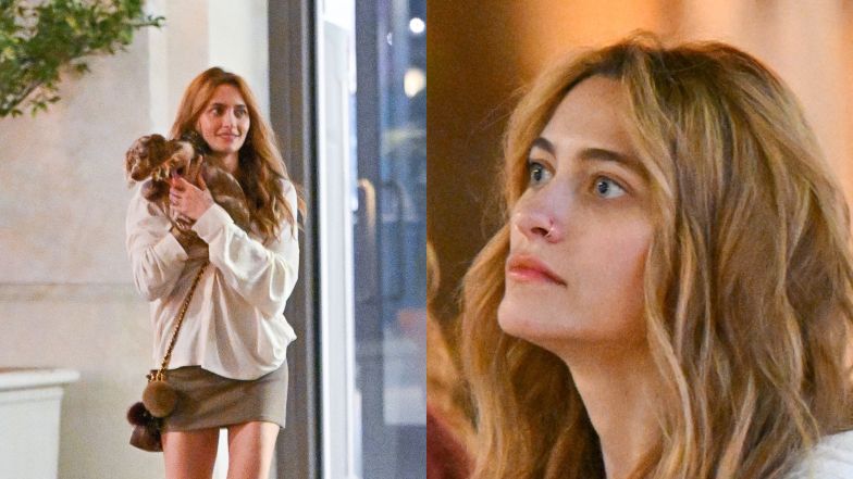 Paris Jackson na spacerze z psem i producentem muzycznym