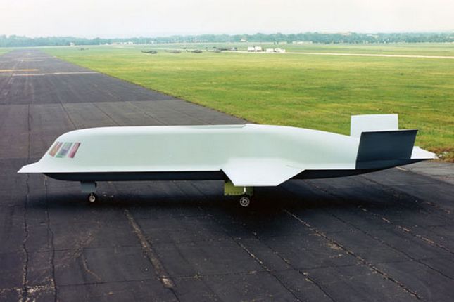 Eksperymentalny samolot Tacit Blue, przeznaczony do testów technologii stealth