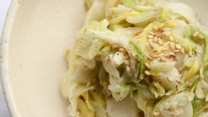 Gotowana kapusta chińska (pe-tsai) bez dodatku soli, odsączona