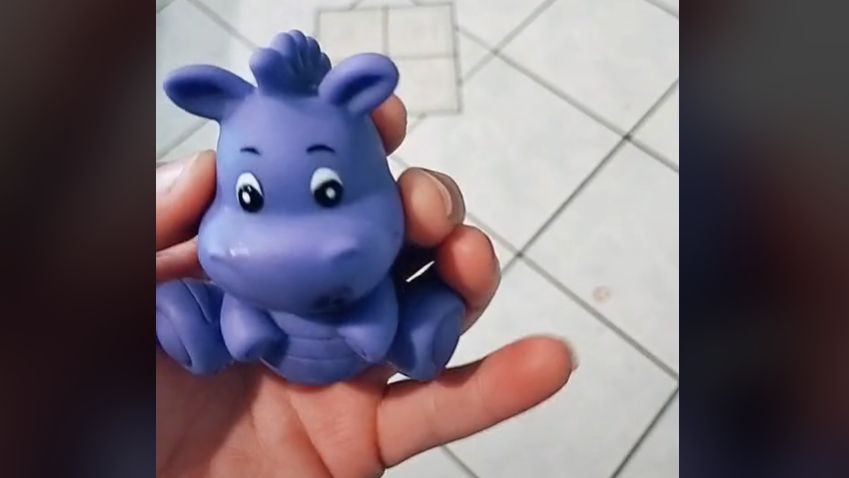 Mama pokazało co kryje się w środku gumowych zabawek używanych podczas kąpieli