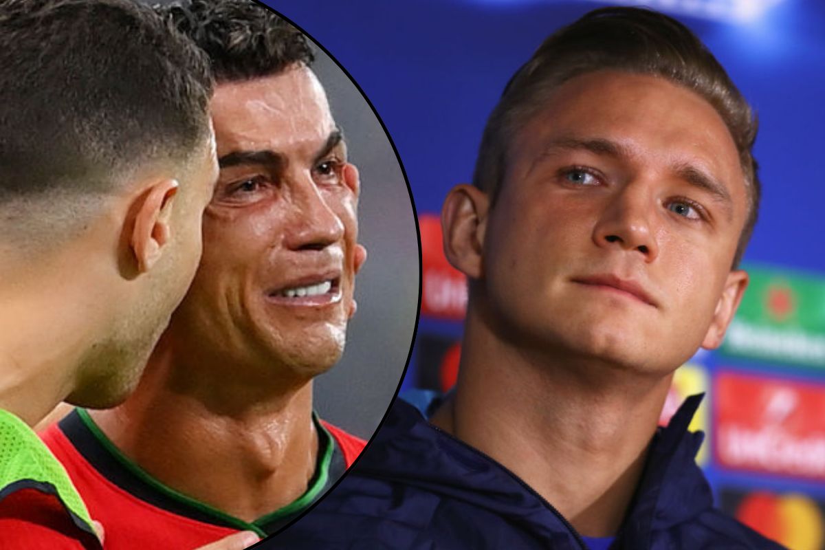 Dlaczego Ronaldo płakał? Rzeźniczak mówi jedno, Brzęczek drugie
