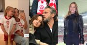 Znane osobistości kibicują piłkarzom: Julia Bednarek, Anna Lewandowska z córkami, Olivier Janiak z żoną (ZDJĘCIA)