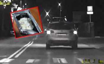 Uciekał przed policją. Wyrzucił z samochodu sejf z gotówką