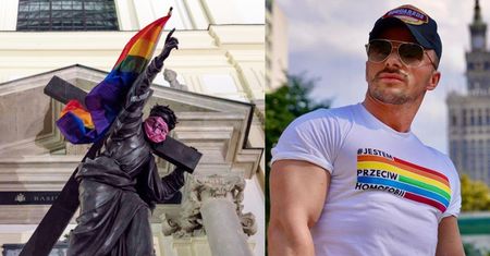 Qczaj zabiera głos w sprawie tęczowych flag na pomnikach: "TO NIE SĄ MOJE METODY DZIAŁANIA"